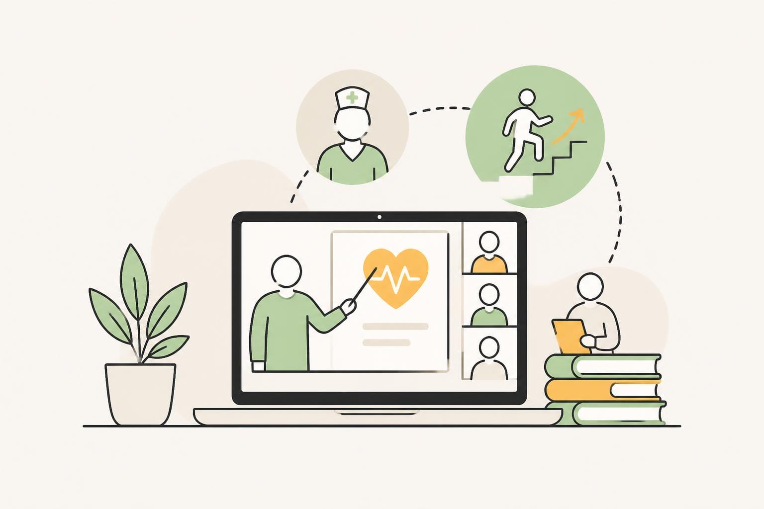 Illustration zum Beitrag: E-Learning im virtuellen Klassenzimmer