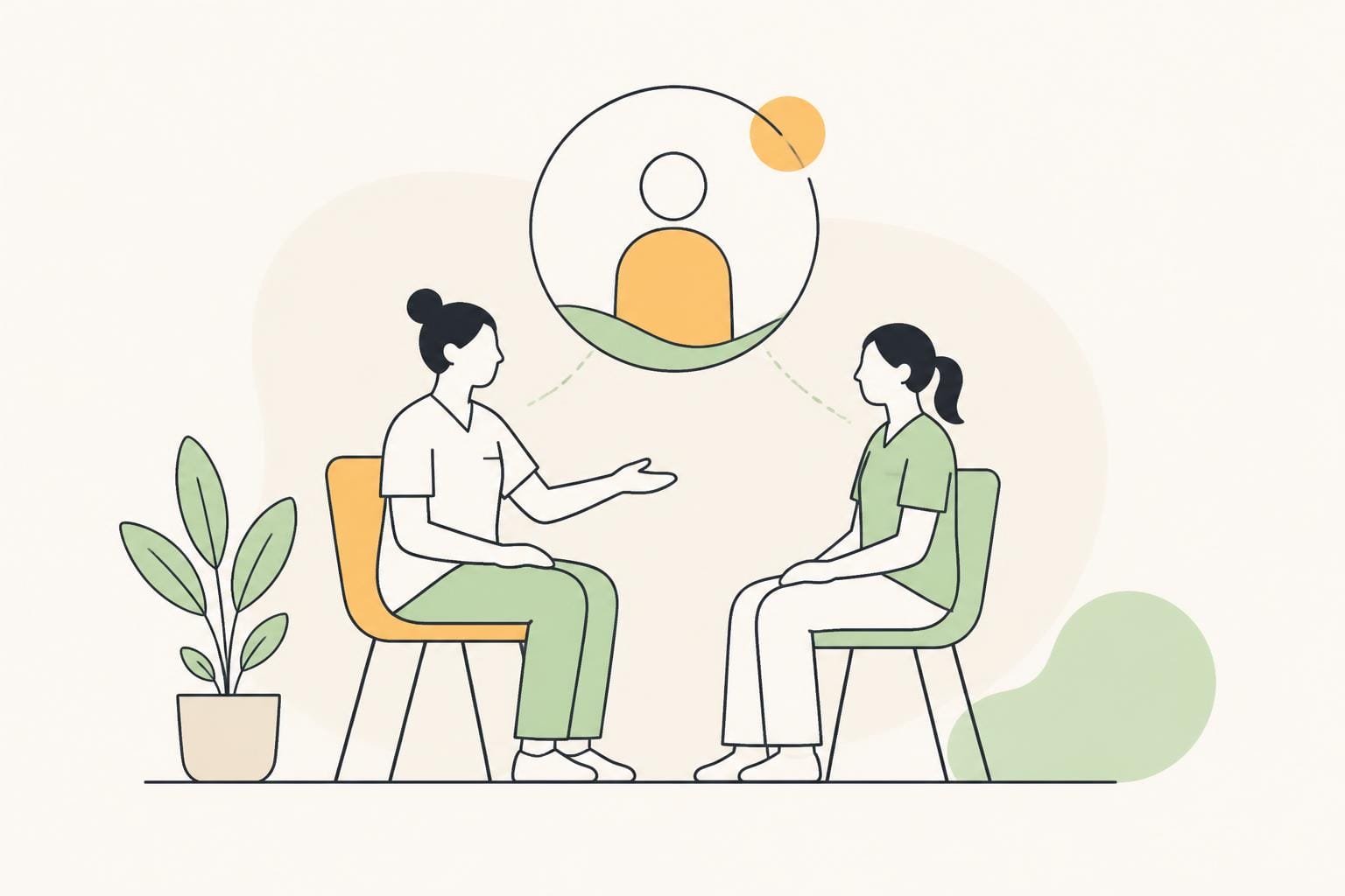 Illustration zum Beitrag: Reflexion üben in der Pflegeausbildung