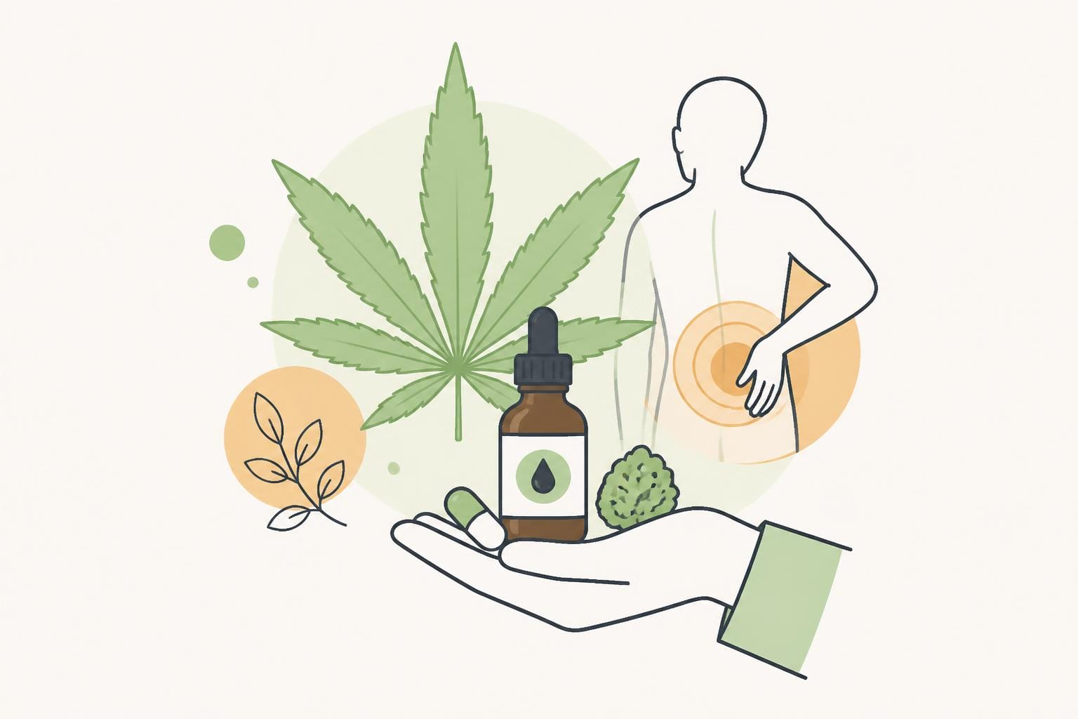 Illustration zum Beitrag: Aktueller Stand zum Thema Cannabis als Schmerzmittel – auch in Deutschland gibt es jetzt Veränderungen