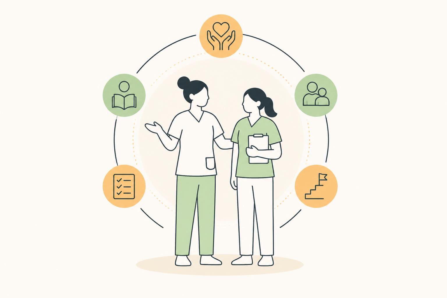 Illustration zum Beitrag: Generalistische Pflegeausbildung