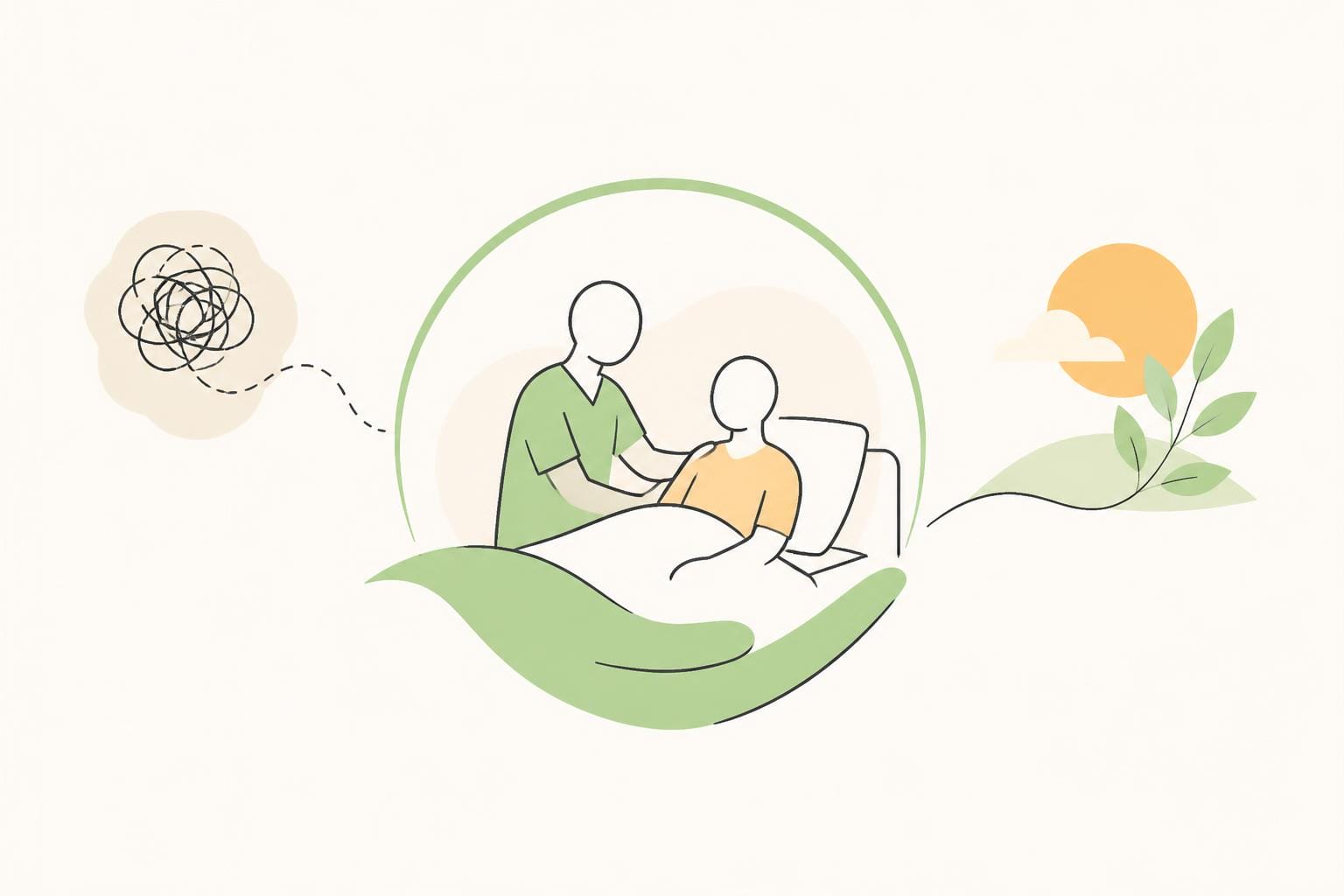 Illustration zum Beitrag: Posttraumatische Belastungsstörung in Pflegesituationen