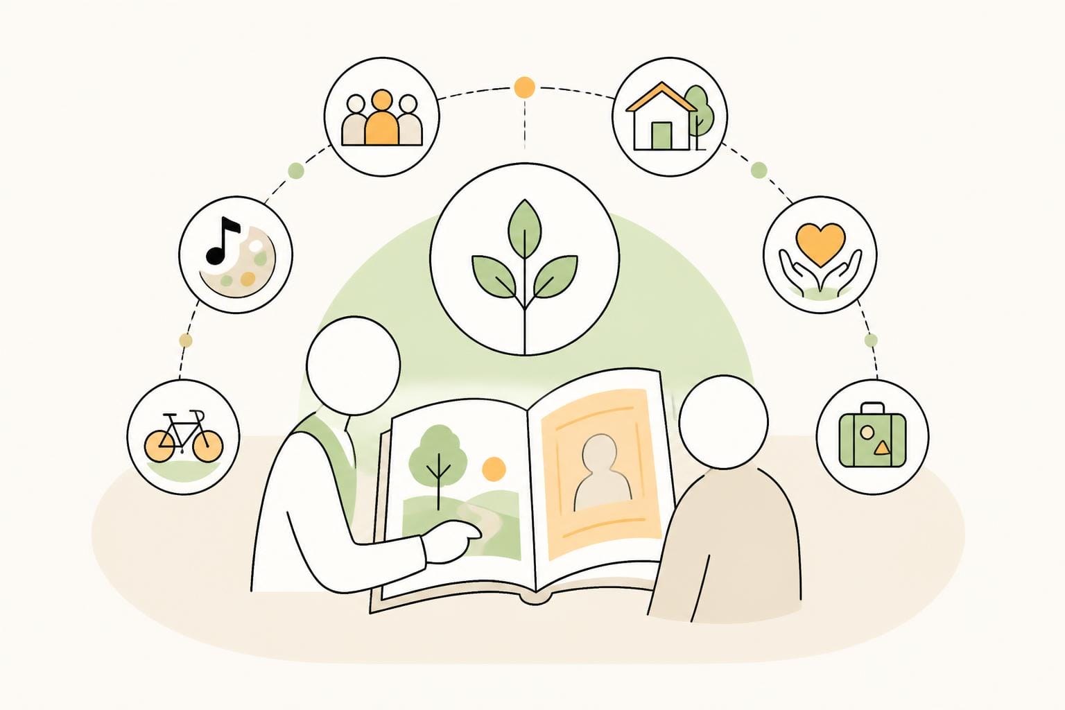 Illustration zum Beitrag: Biografiearbeit – Ein Weg zur individuellen Pflege?