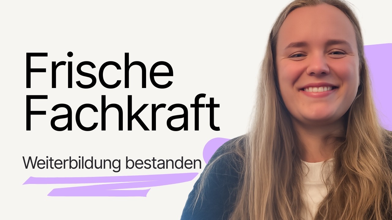 Videovorschau: Wie meine Weiterbildung mich in der Pflege stärkt, Saskia